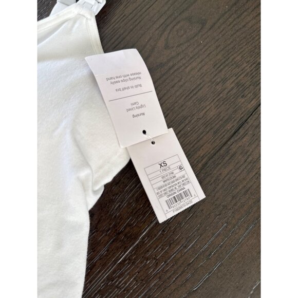 Auden size XS NEW Nursing lightly lined white Cami top - Picture 4 of 5